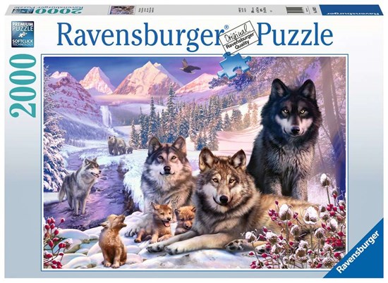 Wolven in de Sneeuw puzzel 2000 stukjes 