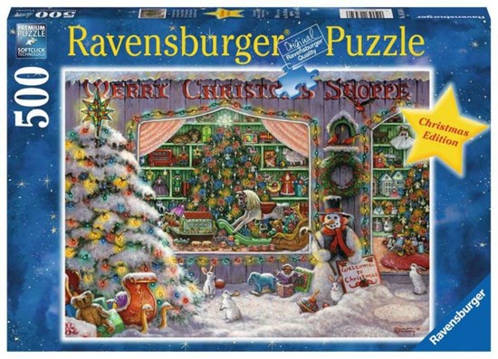 ravensburger the Christmas Shop puzzel 500stukjes