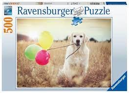 ravensburger Golden Retriever met Ballonnen puzzel 500stukjes 