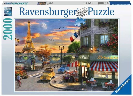Zonsondergang in Parijs puzzel 2000 stukjes