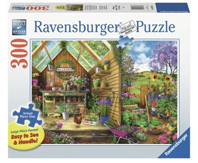 Puzzel Blik in het Tuinhuis 300 XL stukjes 