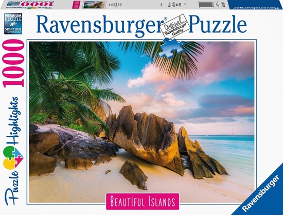 ravensburger Beautiful Islands de Seychellen puzzel 1000stukjes