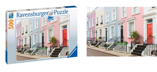 ravensburger Kleurrijke Huizen in Londen puzzel 500stukjes 