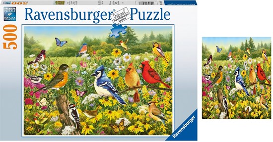 ravensburger Vogels in de Wei puzzel 500stukjes