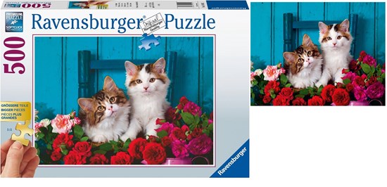 ravensburger Katjes en Rozen puzzel 500stukjes 