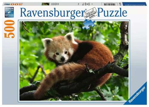 Schattige Rode Panda puzzel 500 stukken