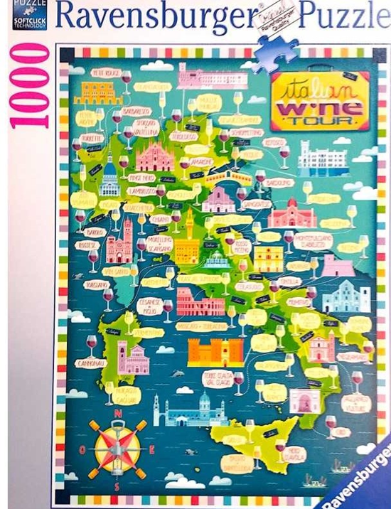 ravensburger Map of Italië Wines puzzel 1000 stukjes 