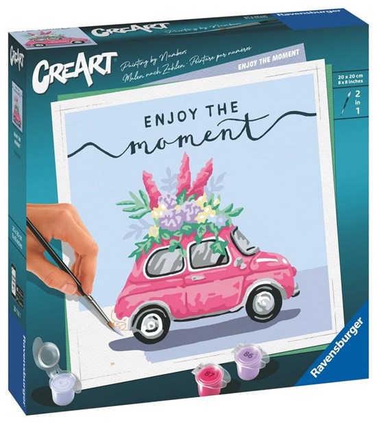 CreArt Enjoy the Moment Schilderen op Nummer 20x20cm 