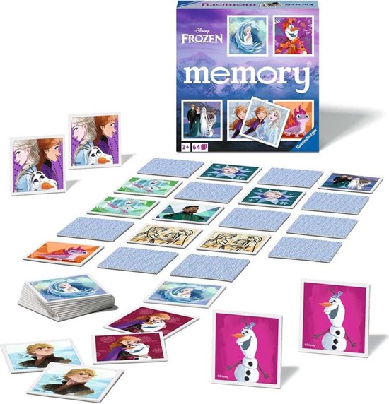 ravensburger Disney Frozen Memory spel 64Kaartjes 3+ 