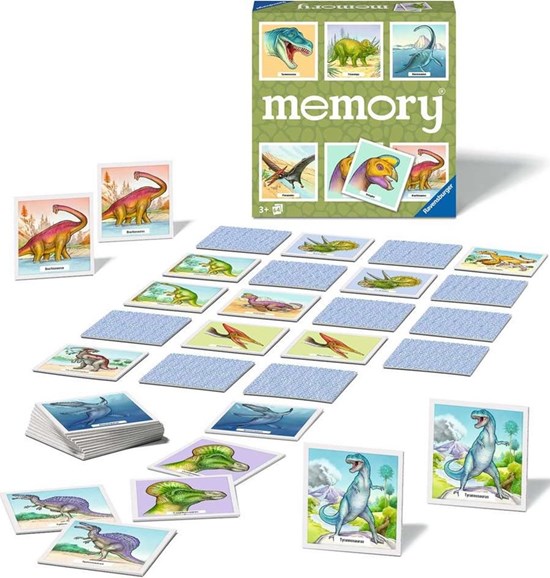 ravensburger Dinosaurus Memory spel 64 Kaartjes 3+