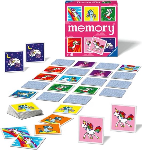 ravensburger Eenhoorn Unicorn Memoryspel 64kaartjes 3+ 