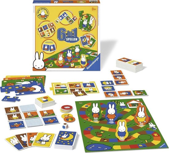 ravensburger Nijntje 6 in 1 Spellen  3+ 