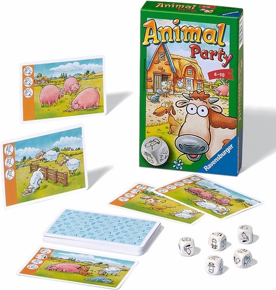 ravensburger Animal Party pocket spel 4+ 