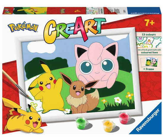 ravensburger Schilderen op Nummer Pokémon Classics met Lijst 7+ 