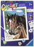 CreArt ravensburger Schilderen op Nummer Paard met Veulen in de Wei met Lijst 7+ 