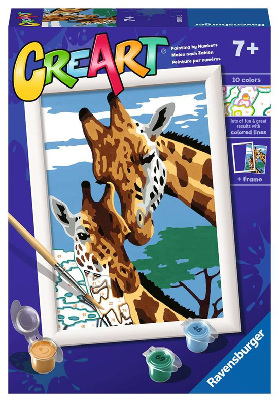 ravensburger Schilderen op Nummer Moeder & Kalf Giraffes 7+ 