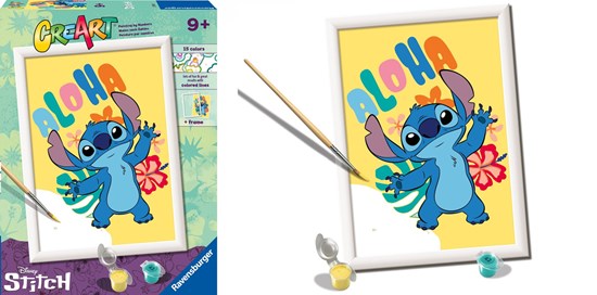 CreArt Disney Stitch Aloha met Lijst S.O.N.9+ 
