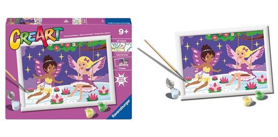 CreArt Adorable Fairy Friends met NEON Kleuren en Lijst S.O.N. 9+ 
