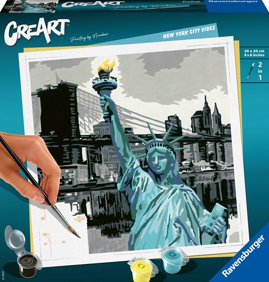 CreArt New York City Vibes Schilderen op Nummer 20x20cm 