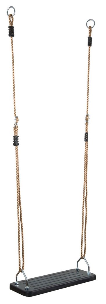 Hudora Zwarte Stevige Rubberen Schommelplank 