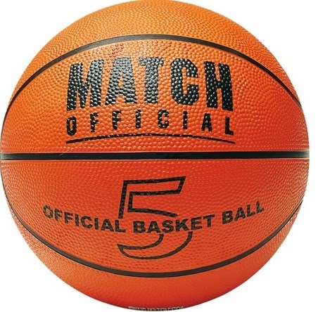 john Match Basketball Oranje maat 5