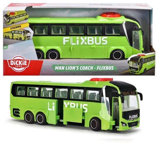 Dickie Toys MAN Lion's Coach Bus Flixbus circa 25cm 