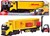 Dickie DHL Truck met Trailer en Vorkheftruck 3+ 
