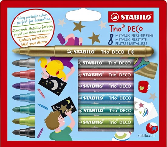 stabilo Trio Deco Metallic Stiften 8stuks 