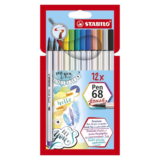 stabilo FIBRE TIPS STIFTEN 12stuks 