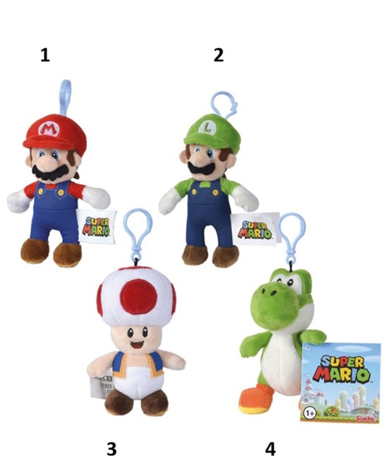 Super Mario Bross Sleutelhanger assorti 