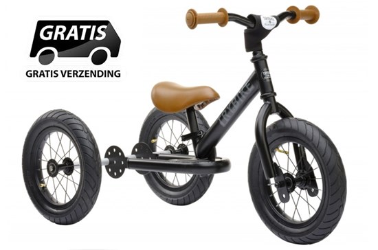 the Original Trybike Metaal 3 Wiel Zwart 15mnd+ / 6 jaar 