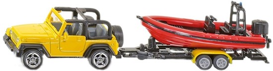1658 Siku Jeep met Boot 3+