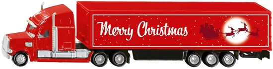 1788 Siku Freightliner Truck met Merry Chrismas Trailer 