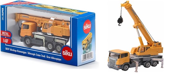 1859 siku Liebherr Telescoop Kraan schaal 1/87 3+