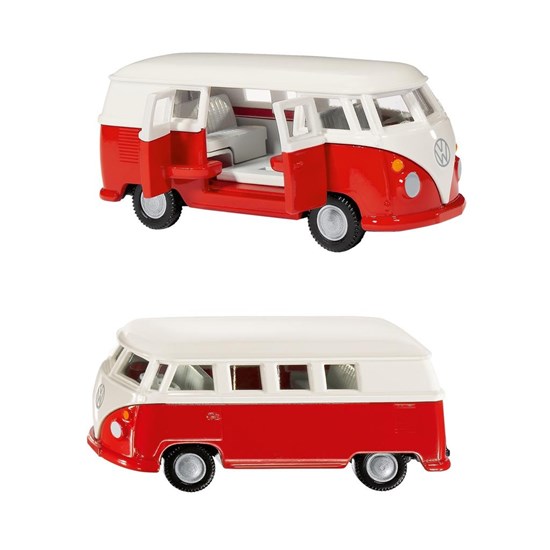 2361 siku Volkswagen T1 Bus Rood/Wit schaal 1/50  