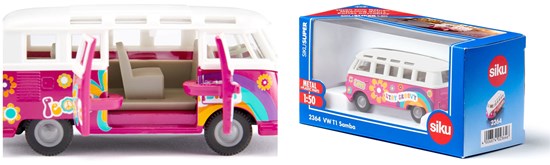 2364 Siku VW T1 Samba Bus Love Stay Groovy 3+ 