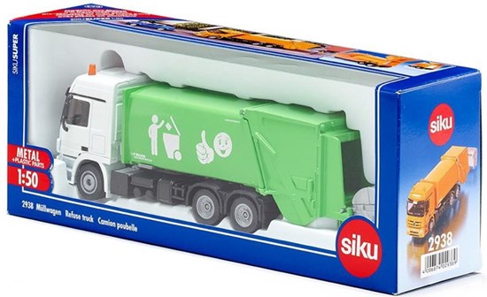 2938 siku Mercedes Benz Actros Faun Vuilniswagen 