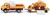 4117 Siku Mercedes Benz 710 met Kramer Bulldozer 1:50 3+