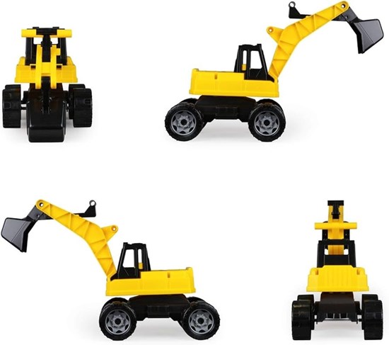 lena simex GIGA Truck Graafmachine zwart/geel 70cm 3+ 