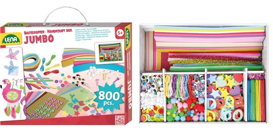 Lena Knutsel Koffer JUMBO PINK circa 800dlg 5+ 