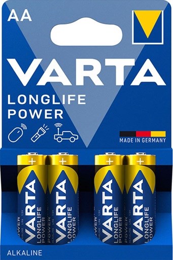 Varta Longlife Power Batterijej AA 4 stuks 