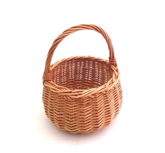 Rieten Mandje zonder Bekleding circa 14x18cm 