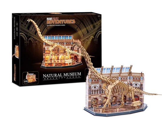 Revell 00619 Tiny Adventures Natural Museum Brachiosaurus met LED 216dlg 14+