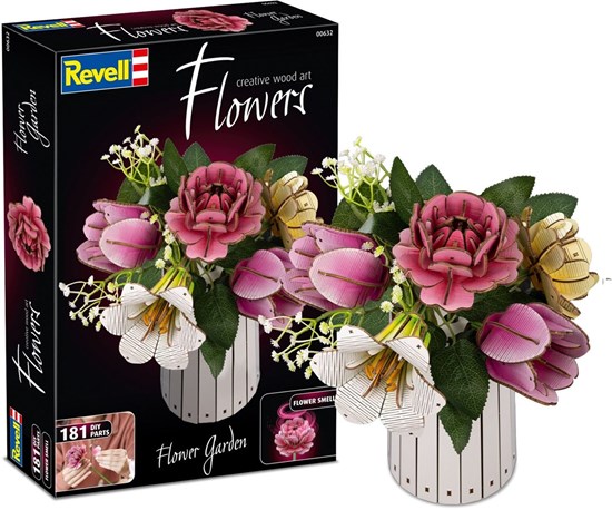 Revell Creative Wood Art Flower Garden 181dlg 14+ 
