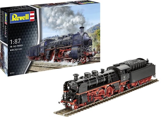 02167 revell Express Locomotief BR-18 505 & Tender 2'3'T 38 1/87 163dlg 