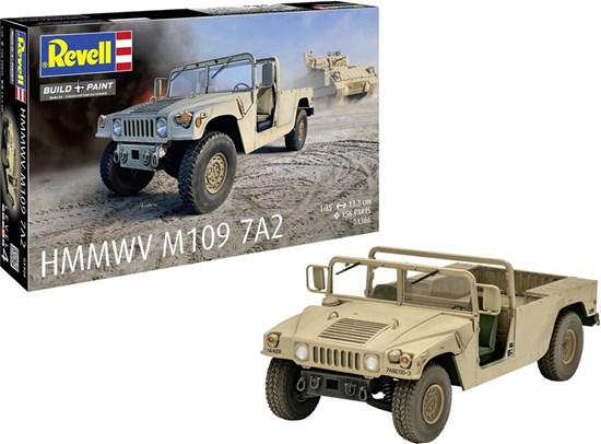 03666 Revell HMMWV M109 7A2 Hummer schaal 1/35 156dlg 