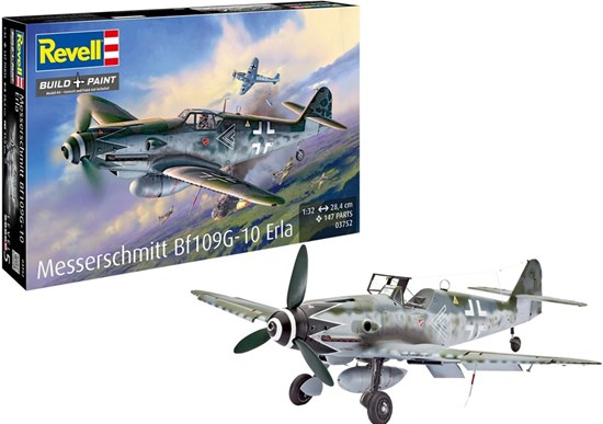 03752 Revell Messerschmitt Bf109G-10 Erla Schaal 1/32