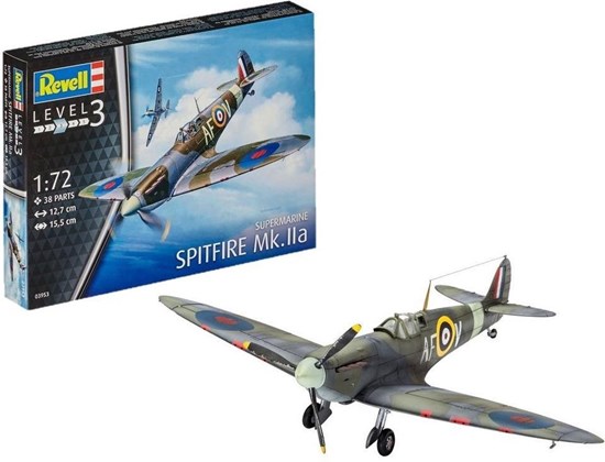 03953 revell Supermarine Spitfire Mk.IIa 1/72 level 3 12,7cm 38dlg 