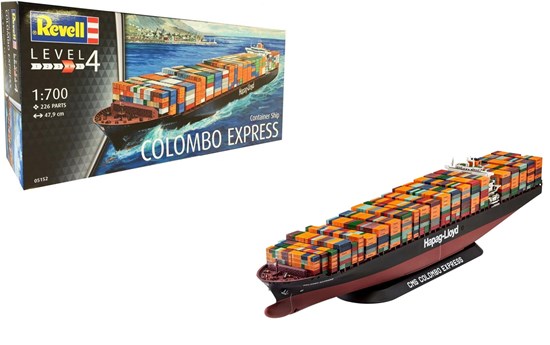 05152 revell Colombo Express Containerschip 1/700 226 dlg