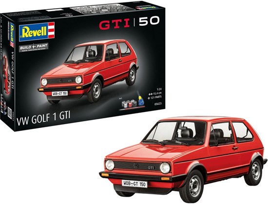 05623 Revell Volkswagen Golf 1 Gti INCL. Verf & Lijm schaal 1/24 